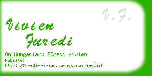 vivien furedi business card