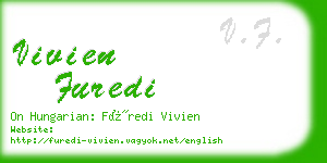 vivien furedi business card